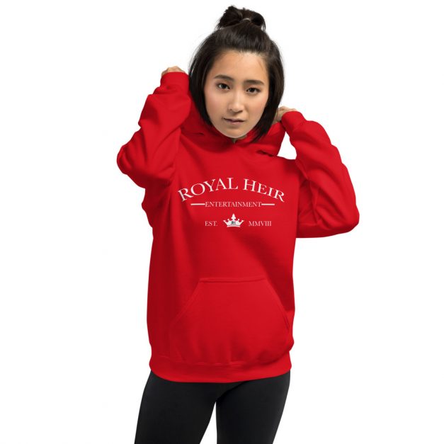 unisex heavy blend hoodie red front 601c768976726